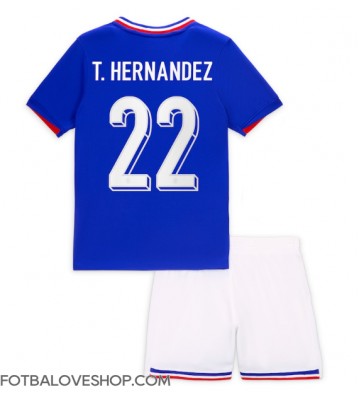 Francie Theo Hernandez #22 Dětské Domácí Dres ME 2024 Krátký Rukáv (+ trenýrky)